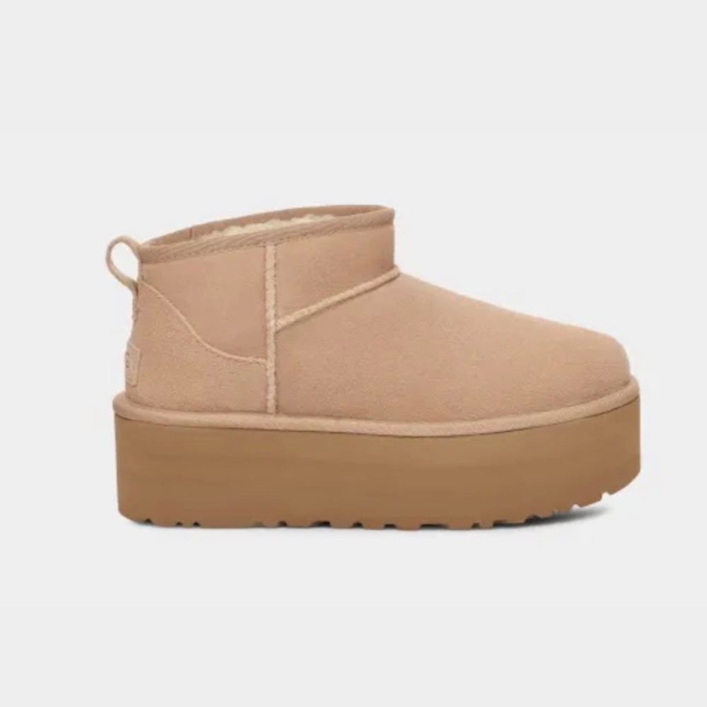 Ugg Mini Platform in Sand Unisex Women size 9 - Picture 3 of 13